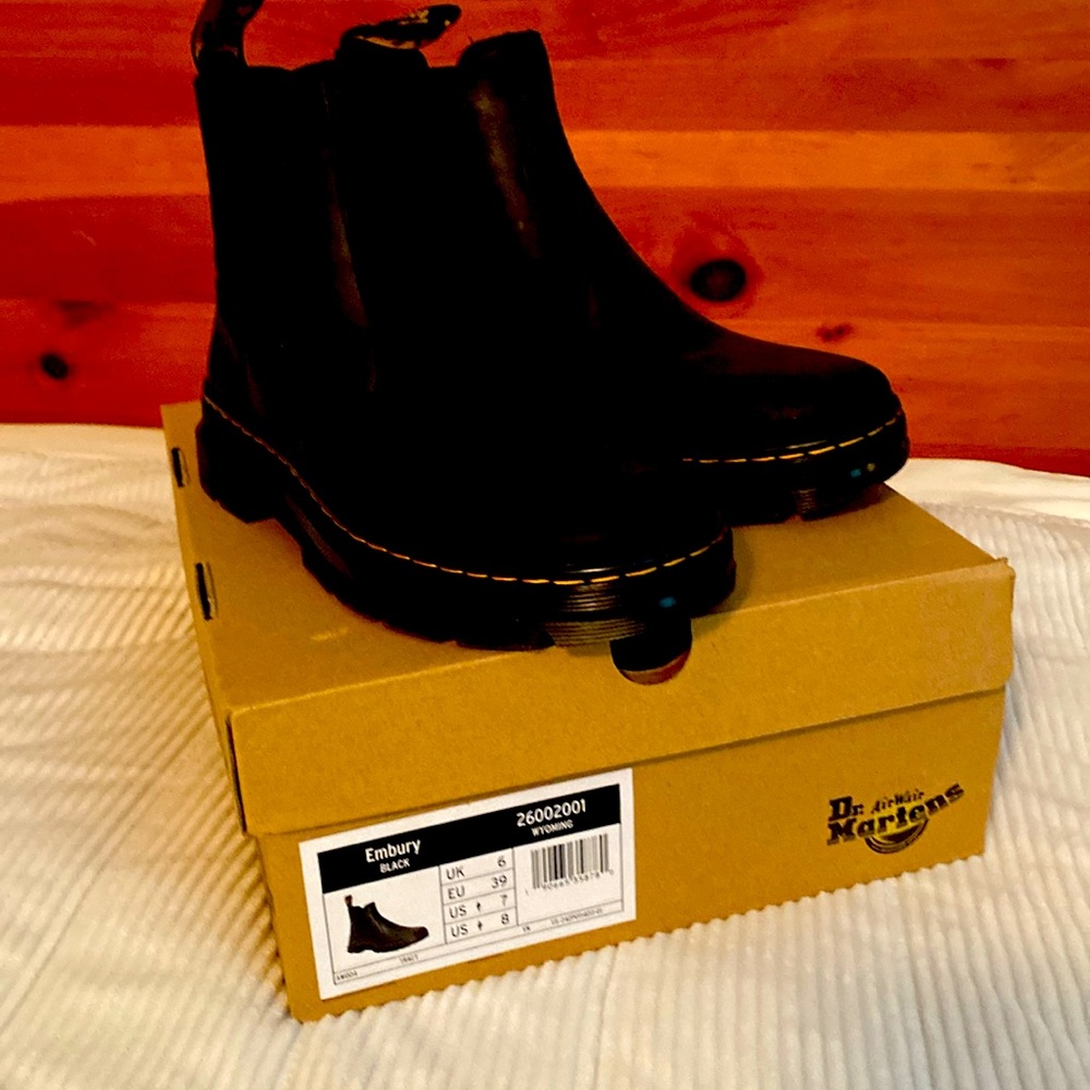 Brand new never worn black Dr. Marten’s Airwair ankle boots